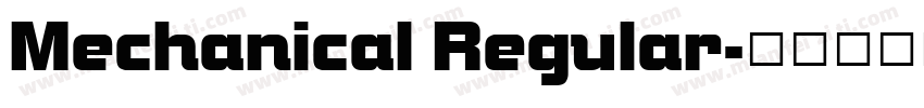 Mechanical Regular字体转换